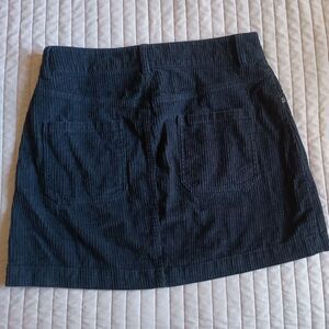 Roxy Mini Skirt Navy Blue Corduroy Pockets Short Casual Cotton Women’s L